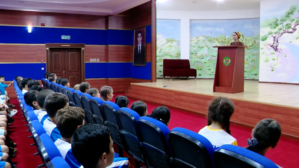A LESSON WAS HELD AT THE “YASHLYK” CHILDREN’S HEALTH CAMP