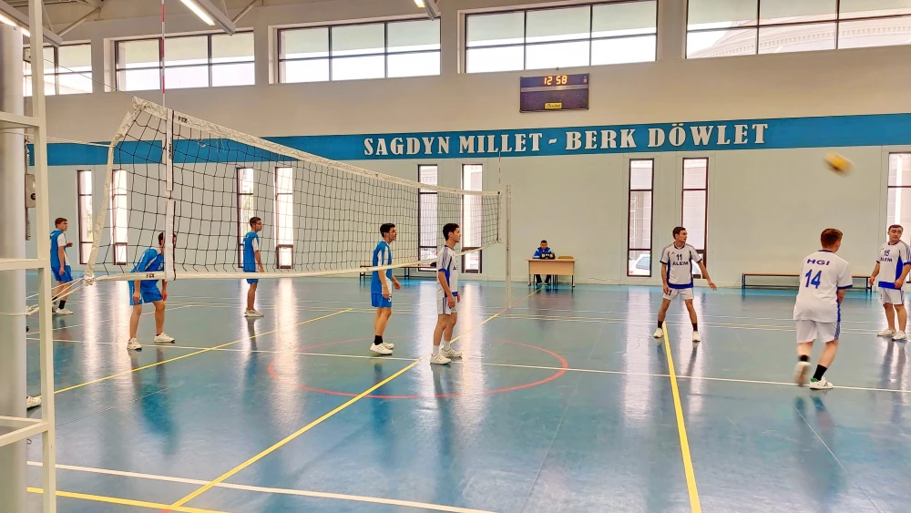 WOLEÝBOL BÄSLEŞIGI GEÇIRILDI