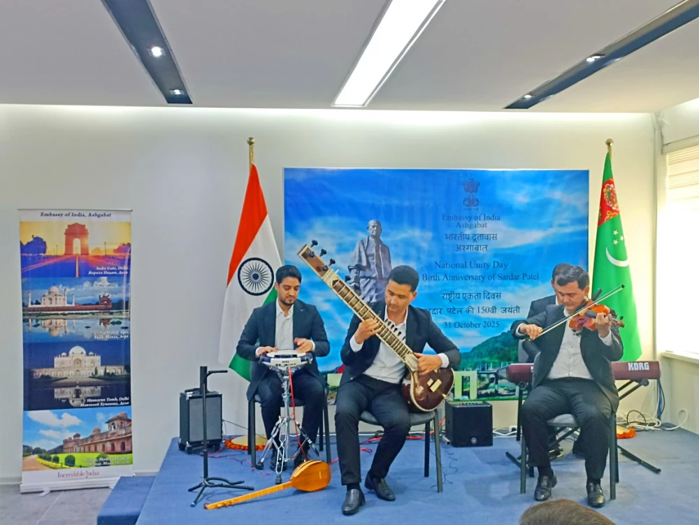 EMBASSY OF INDIA IN ASHGABAT OBSERVED NATIONAL UNITY DAY AND COMMEMORATION OF THE 150TH BIRTH ANNIVERSARY OF SARDAR VALLABHBHAI PATEL