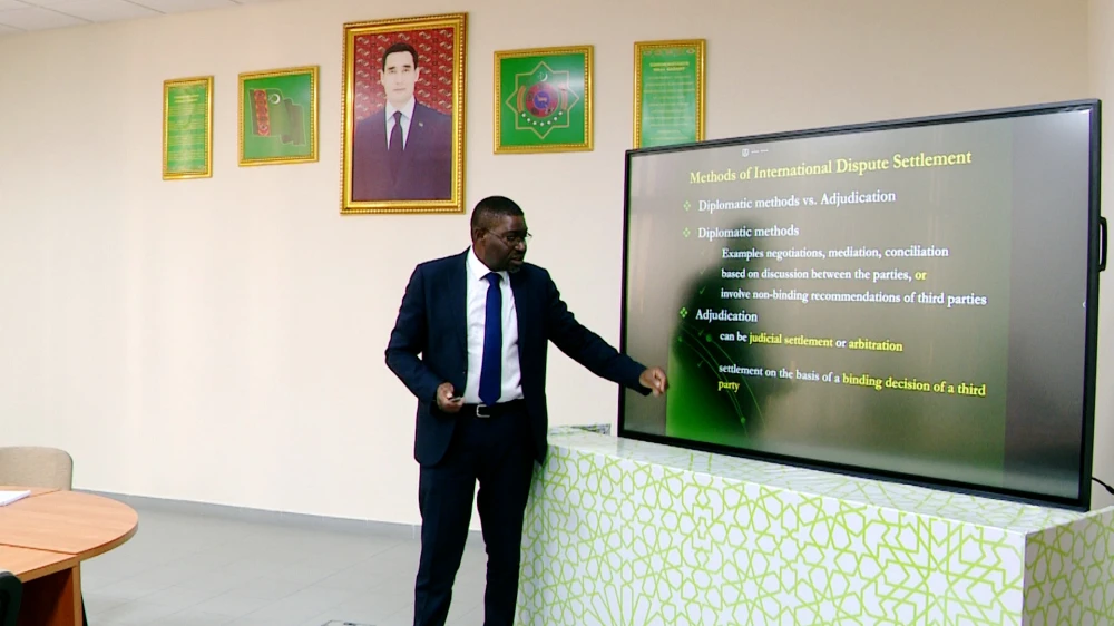 A LECTURE BY THE AMBASSADOR OF THE EUROPEAN UNION TO TURKMENISTAN WAS HELD