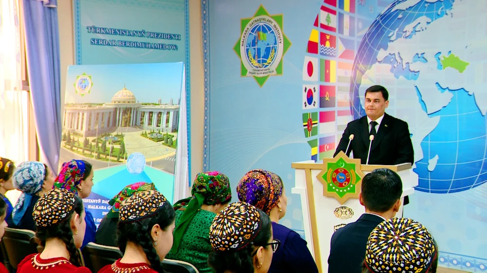 A MEETING WAS HELD WITH THE LAW ENFORCEMENT OFFICERS OF TURKMENISTAN