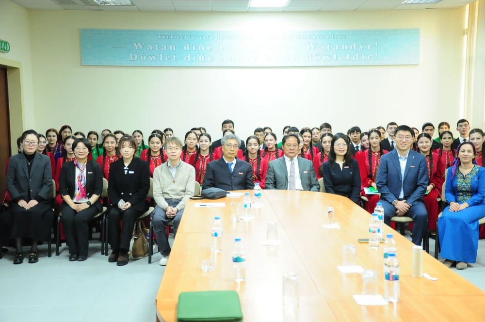 LANÇŽOU UNIWERSITETINIŇ WEKILLERINIŇ GATNAŞMAGYNDA OKUW SAPAGY GEÇIRILDI