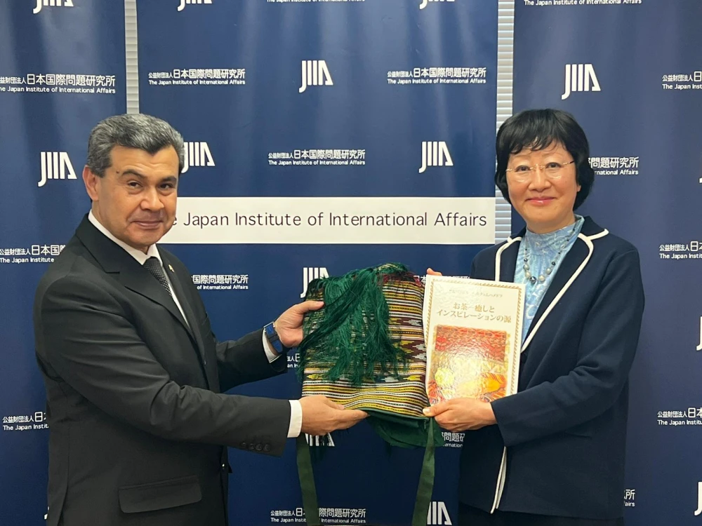 The Delegation of Turkmenistan held a meeting at the Japan Institute of International Affairs