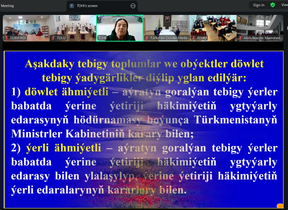 ONLAÝN SEMINAR GEÇIRILDI surady