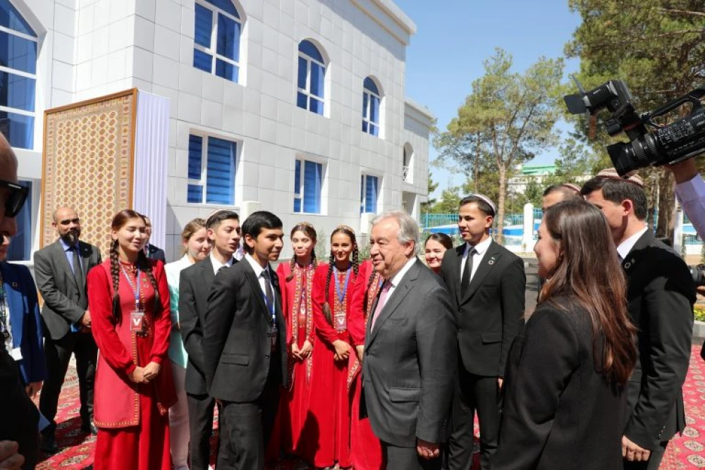 UN SECRETARY-GENERAL A.GUTERRES PARTICIPATED IN THE INAUGURATION OF THE NEW OFFICE-BUILDING surady