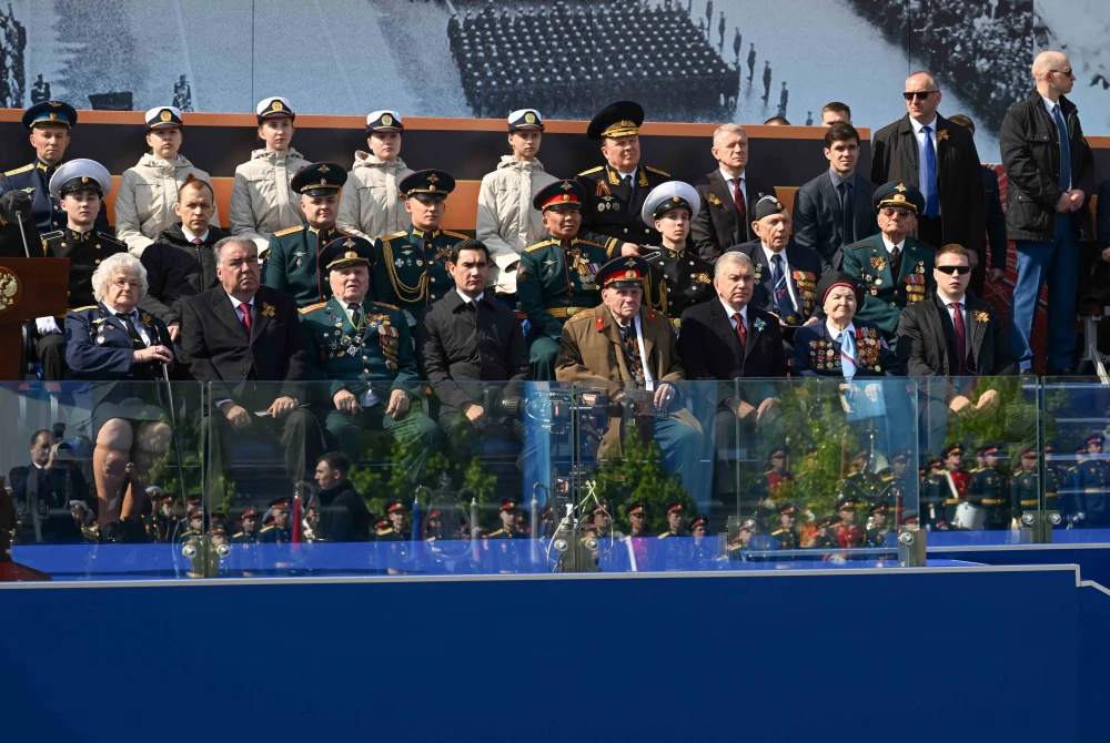 President of Turkmenistan Serdar Berdimuhamedov takes part in the Victory Parade in the Great Patriotic War of 1941-1945