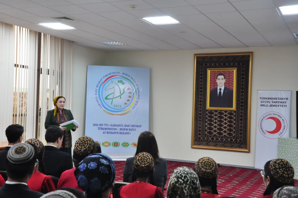 Gyzyl Ýarymaý Milli jemgyýetiniň döredilmegine bagyşlanan çäre