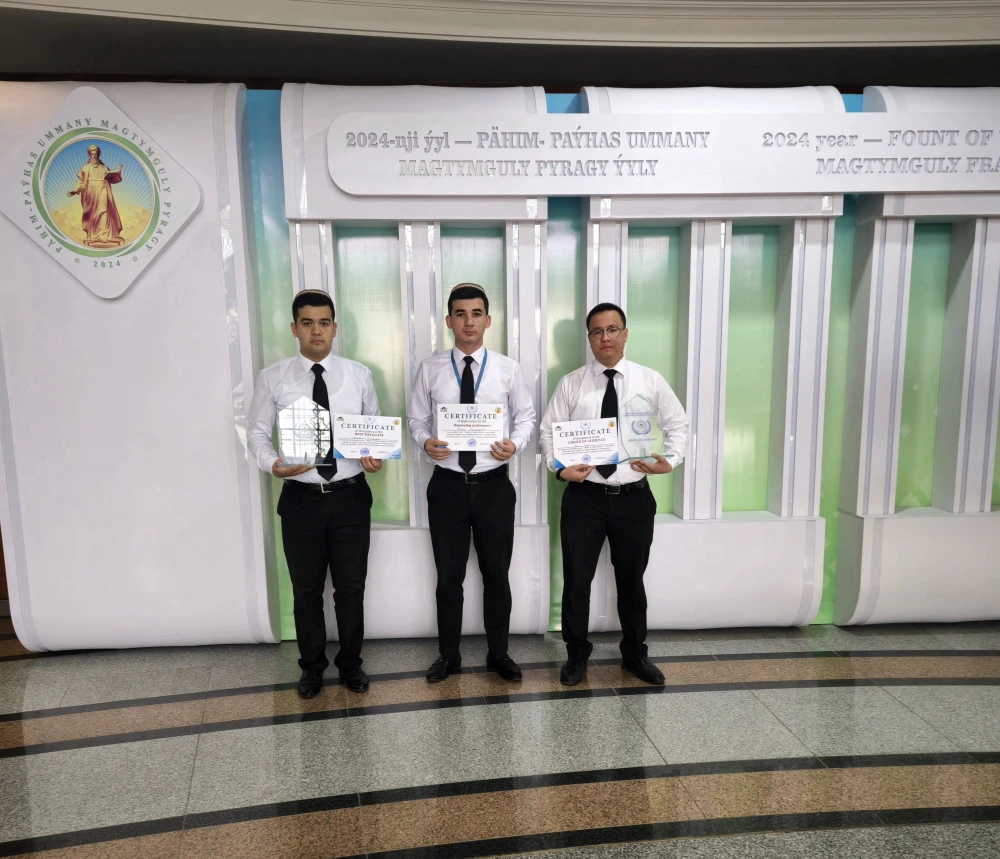 Students of IIRMFA of Turkmenistan were awarded for outstanding performance in MUN surady