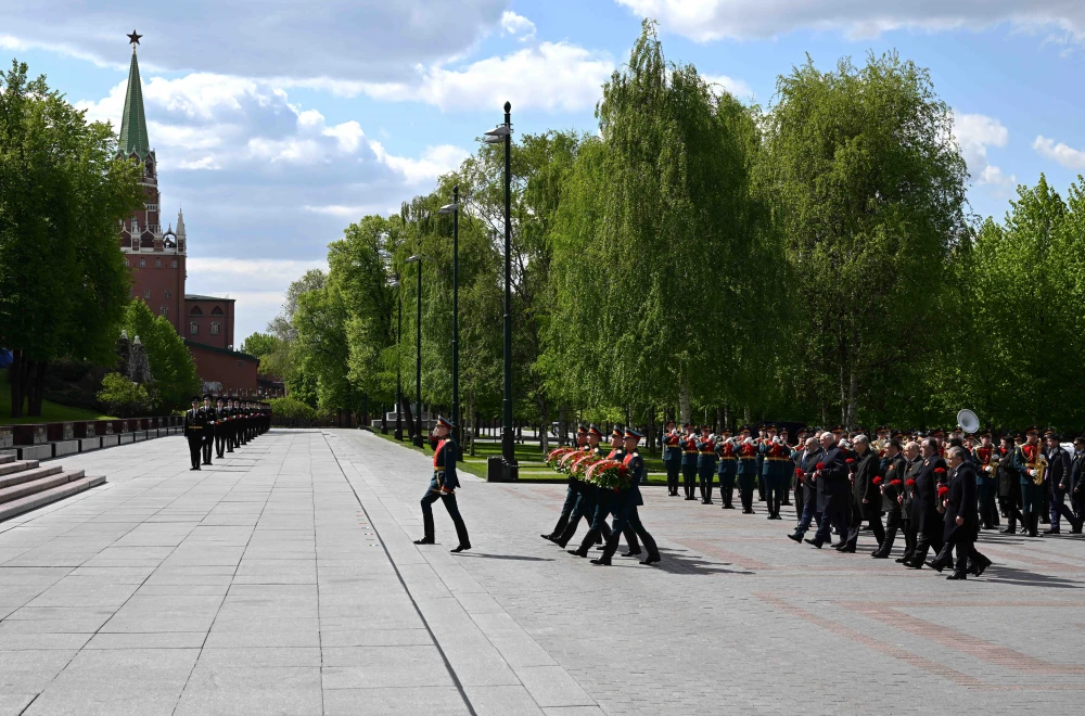 President of Turkmenistan Serdar Berdimuhamedov takes part in the Victory Parade in the Great Patriotic War of 1941-1945