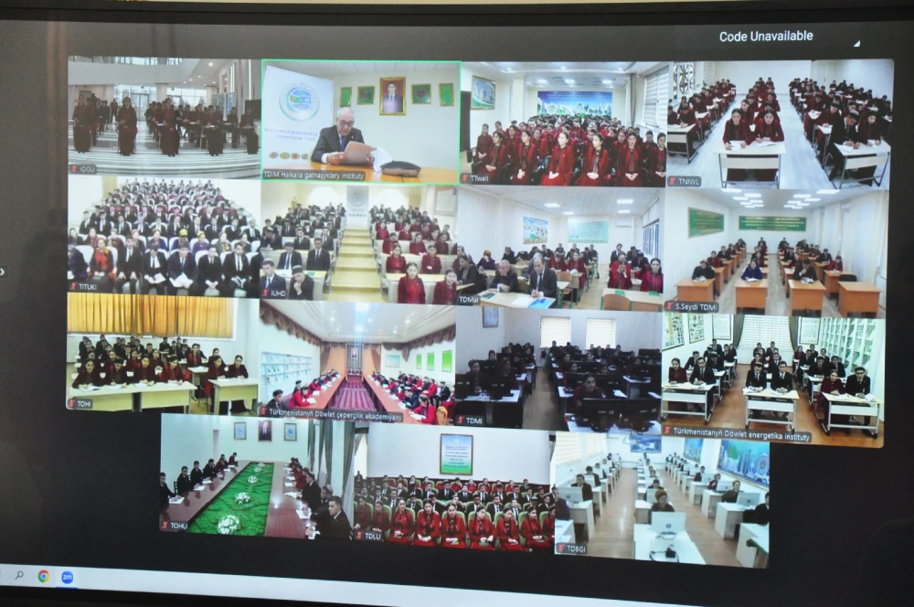 An Online Training Session Dedicated to 30 th Anniversary of the Permanent  Neutrality of Turkmenistan and Motto of the Year