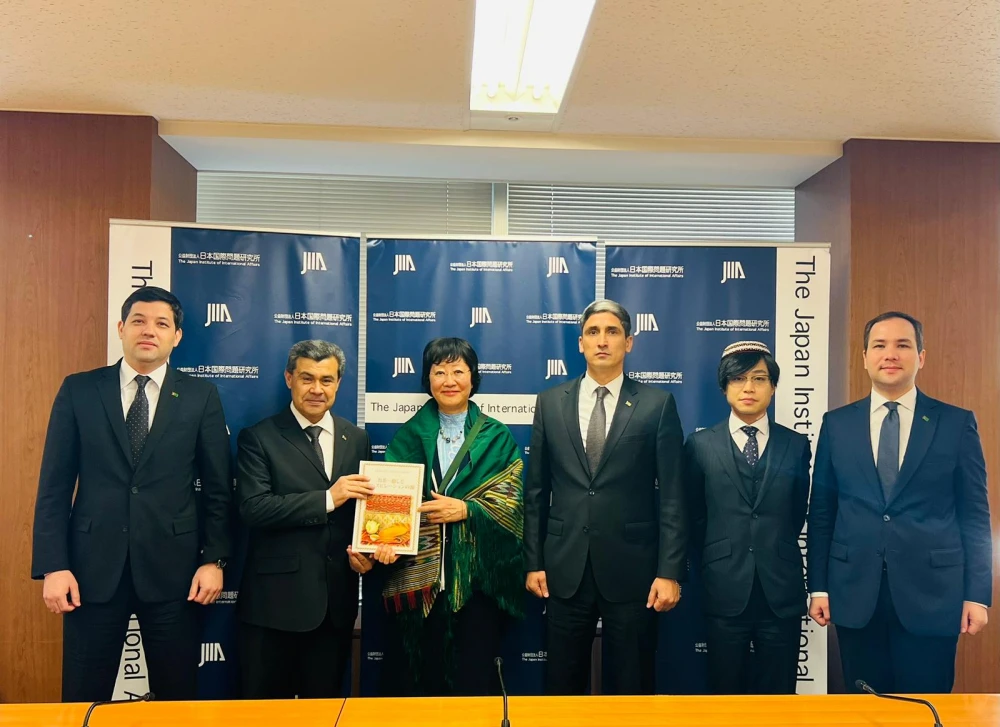 The Delegation of Turkmenistan held a meeting at the Japan Institute of International Affairs