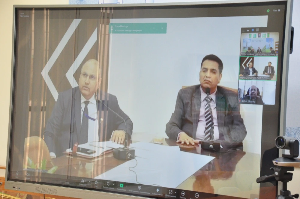 ONLINE MEETING WITH INDIA – CENTRAL ASIA  FOUNDATION