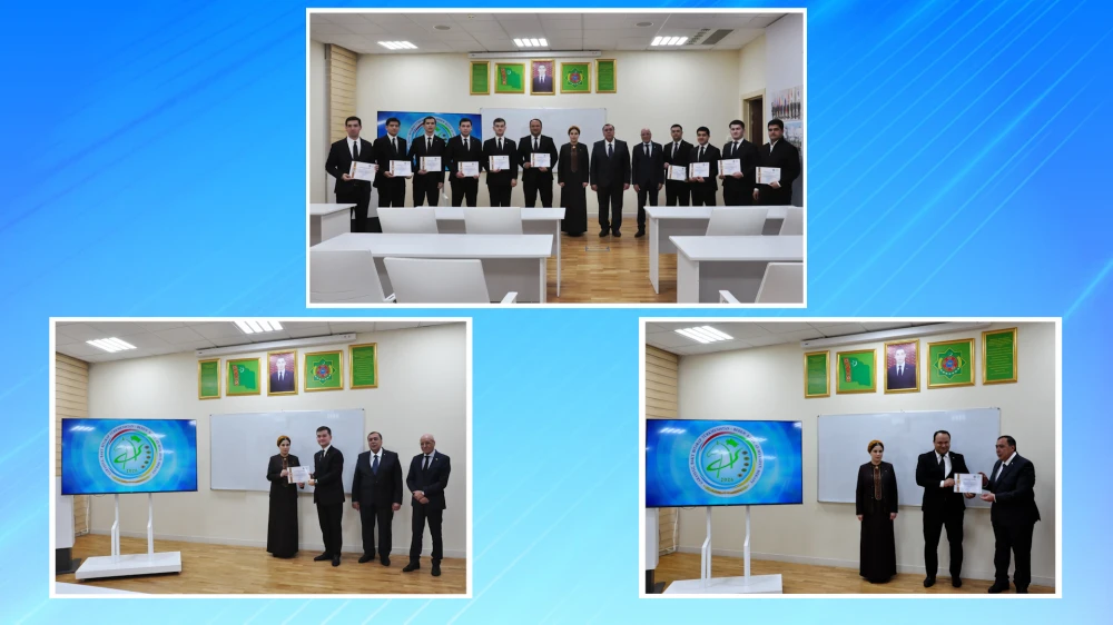 «DIPLOMATIK PROTOKOL» ATLY ÝÖRITELEŞDIRILEN OKUW MERKEZINIŇ DIŇLEÝJILERINE ŞAHADATNAMALAR GOWŞURYLDY