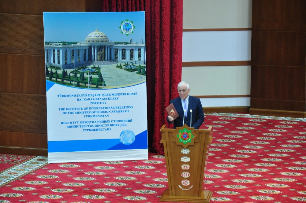 The President of the Republic of Armenia Made a Speech at  the Institute of International Relations of the Ministry of Foreign Affairs of Turkmenistan