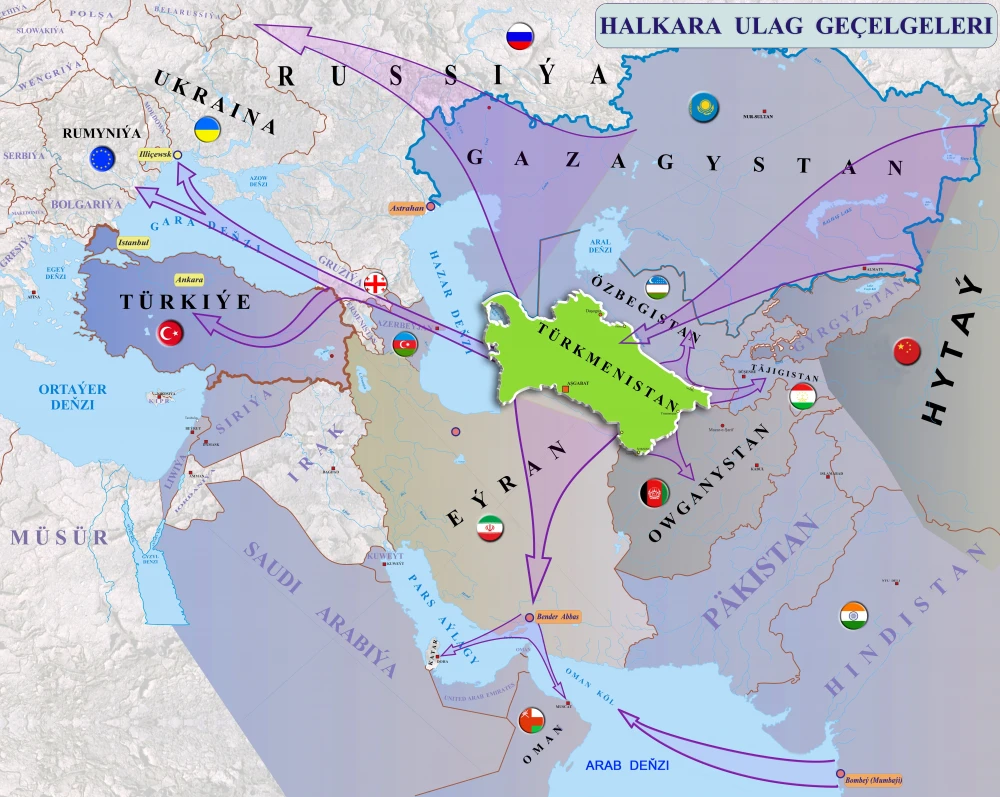 «Beýik Ýüpek ýoluny dikeltmek» we «Bir guşak, bir ýol»  strategiýalary: ösüşiň hatyrasyna utgaşykly maksatlar. surady